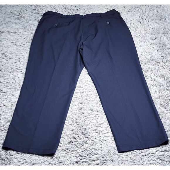 Haggar Golf Pants Mens 40x29 Cool 18 Pro Classic Fit Dress Workwear Polyester - Picture 2 of 10